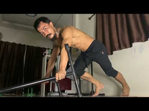 ฝึกแกนลำตัว โฟกัส Sixpack  เผาผลาญไขมัน"ด้วยท่าขนานพื้นงอเข่า (แนะนำในคลิป)