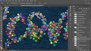 Confetti Tutorial (Brush, Action, Styles) for Photoshop. How to Work.