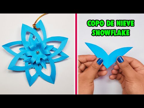 Manualidades copo de nieve