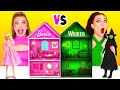 Harika Bir Bebek Evi İnşa Ediyoruz Barbie ve Wicked Meydan Okuma | Şaka Savaşları Fun Challenge