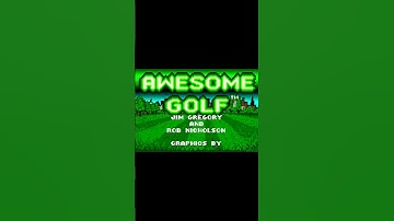 Awesome Golf (1991) - Title Screen