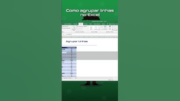Como agrupar linhas no Excel #excel #cursodeexcel #microsoft #treinandosoftwares