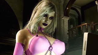 Resident Evil 2 Remake  Claire in Lady Death Pink Costume /Biohazard 2 mod  [4K]