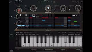 Levels ☮️ 🙂 iPad AUv3 MIDI Drum Sequencer Octachron jam with Aum, Zeeon, KB-1, MIDIFriends, Atom2