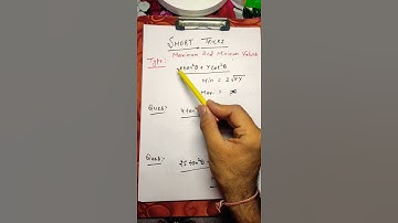 #Shorts  /How to find Maximum and minimum values of Trigonometric Functions/ #youtubeshorts