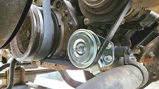 How to replace an Idler Pulley / Tensioner on an Isuzu NPR / NQR