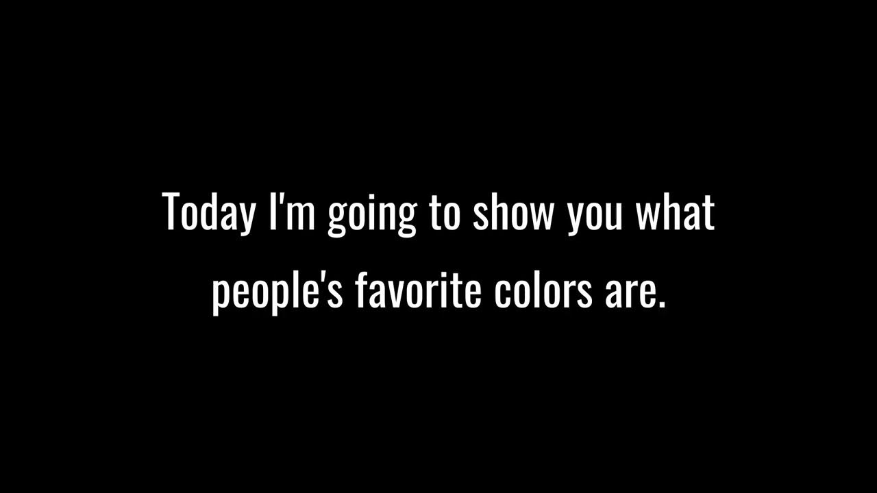 What are the world's favorite colors? YouTube