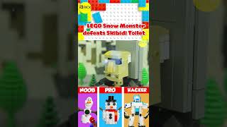 Lego Angry Snow Monster vs Mega Skibidi Toilet Epic Fight