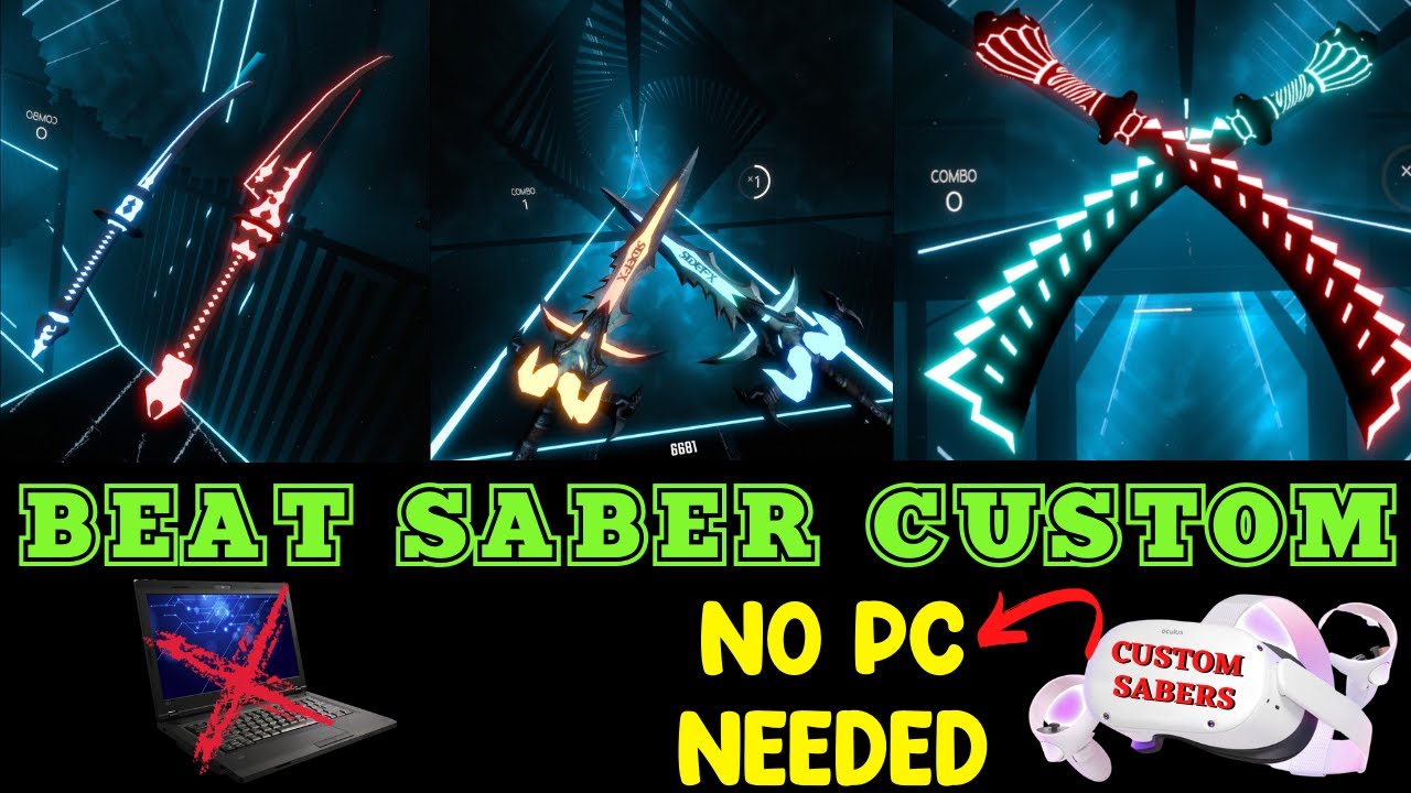 fyrretræ Måne Ingen How to install Custom Sabers on Beat Saber Oculus Quest and Quest 2 No PC  Needed - YouTube