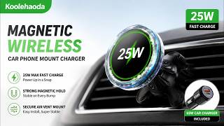 Koolehaoda 25W Qi2 MagSafe Car Charger with TEC Cooling Fan screenshot 3