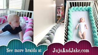 diy braided crib bumper tutorial