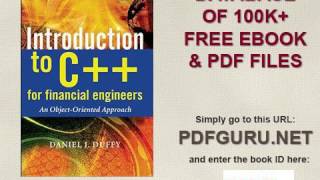 Introduction to C++ for Financial Engineers An Object Oriented Approach