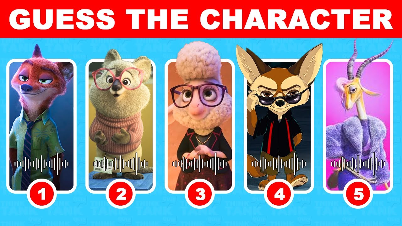 Can You GUESS Zootopia Characters by Their Voices?