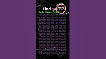 Eye Test Challenge: Can You Find the 207? #quizmeplztv #quiztime #quiz