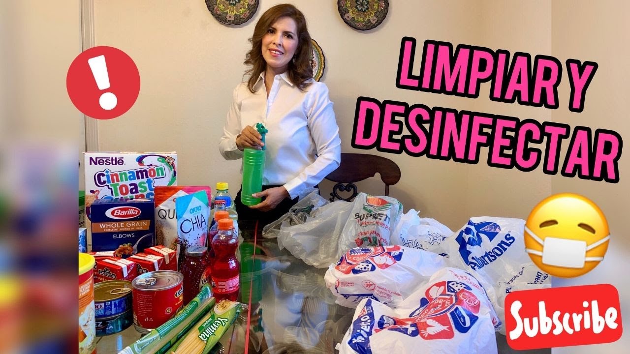 Como LIMPIAR Y DESINFECTAR las Compras del SUPERMERCADO y Evitar COVID-19//CORONAVIRUS/SARS-COV-2