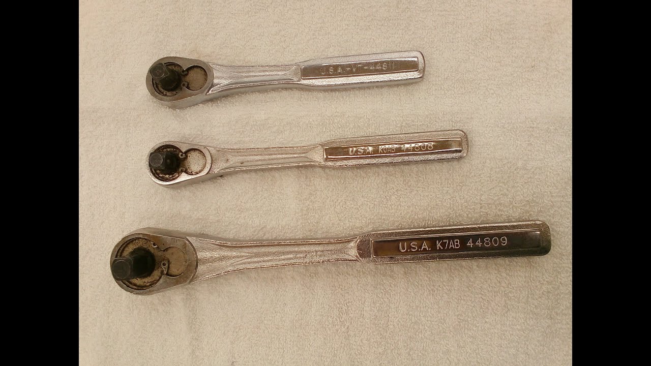 3 Craftsman ratchets cleanup and lube YouTube