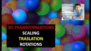 3D TRANSFORMATIONS SCALING TRASLATION ROTATIONS | What is 3D transformation