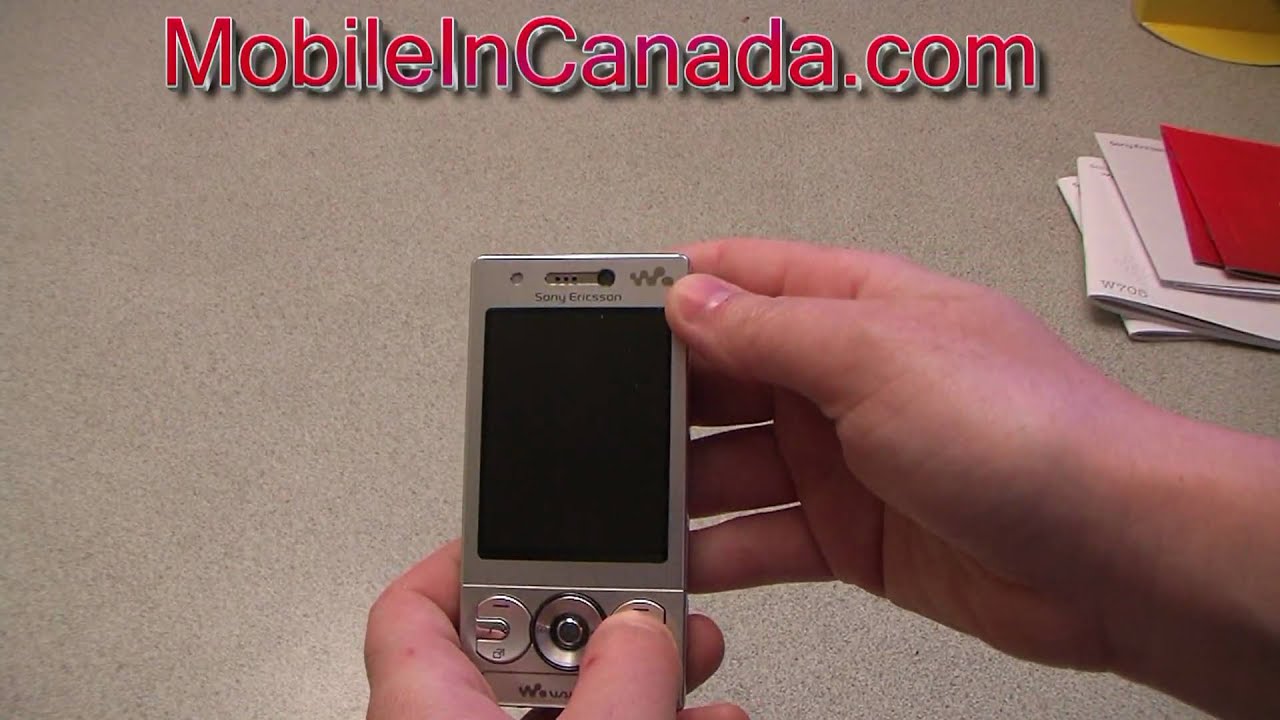 The Sony Ericsson w705 of Rogers