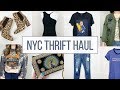 what I found thrifting in NYC | thrift haul