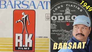 Jiya_Beqarar_Hai🎤Lata Mangeshkar📀Barsaat 1949 / Vinyl LP Record