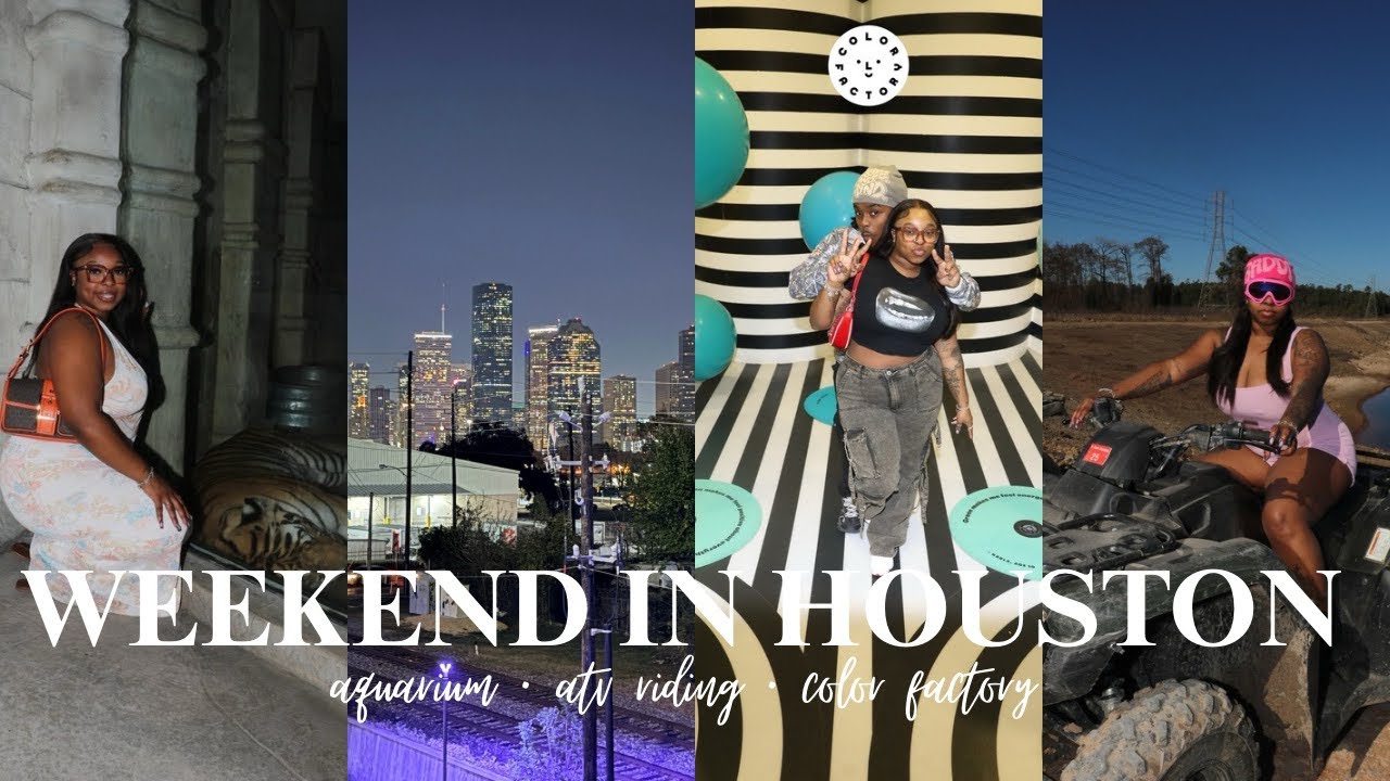 HOUSTON WEEKEND VLOG | COLOR FACTORY, AQUARIUM & ATV RIDING | TIARAJGEORGE
