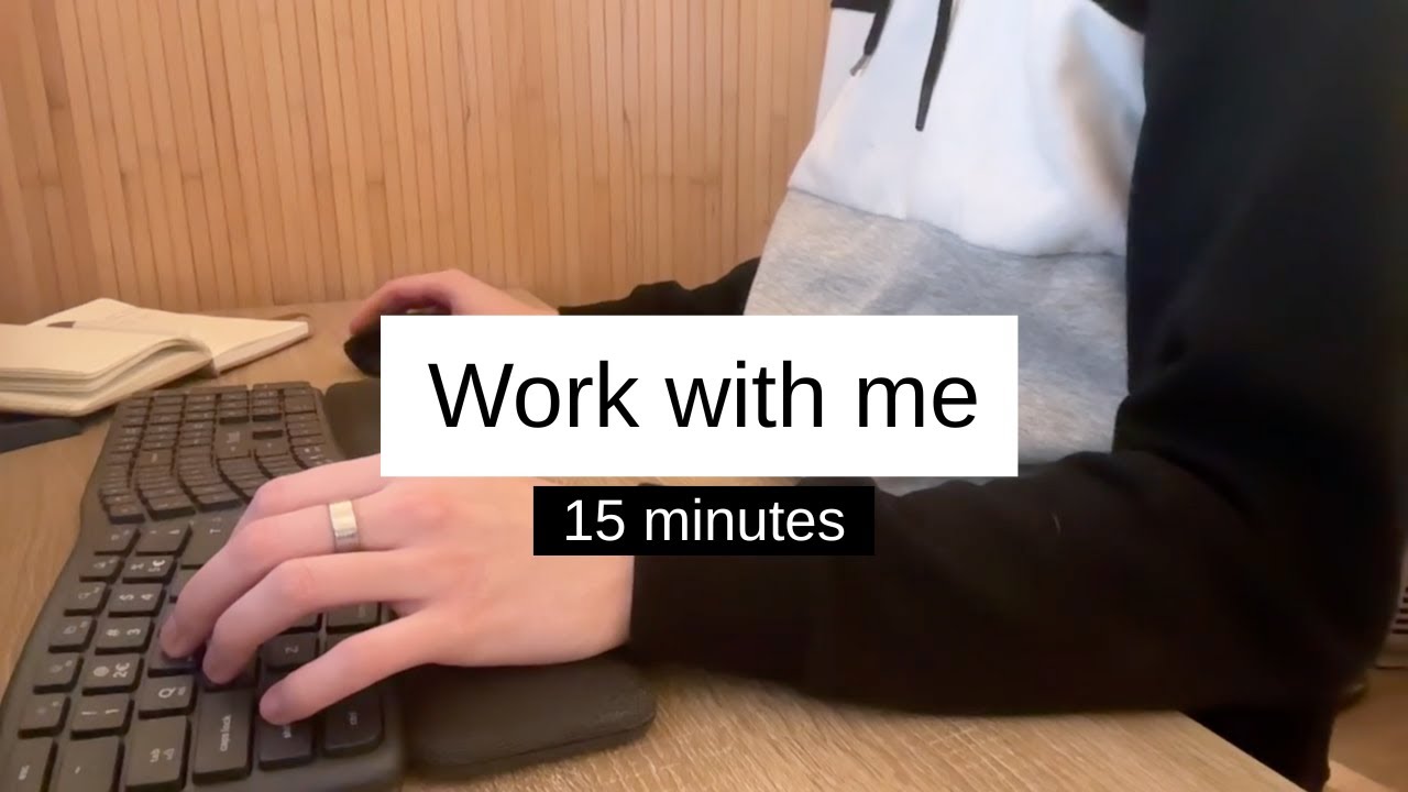 Work With Me | 15 minutes | No Music | Keyboard ASMR |