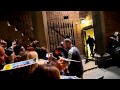 Daniel Radcliffe signing autographs at How To Succeed