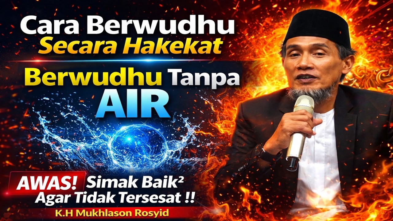 Cara Berwudhu Secara Hakekat Tanpa Menggunakan Air ‼️K.H Mukhlason Rosyid