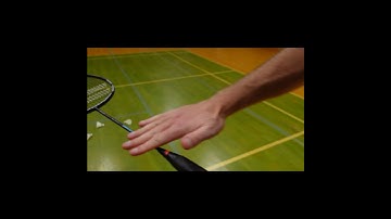 Correct backhand grip badminton