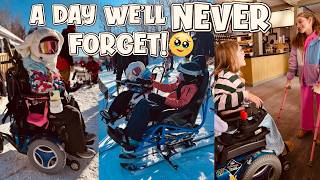 Meeting a New Friend with Cerebral Palsy💖 + My First Adaptive Snowcart Ride @amazingabigailgrace