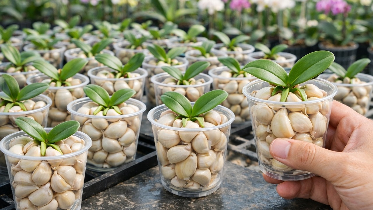 Just garlic! A method for rapidly propagating orchids.