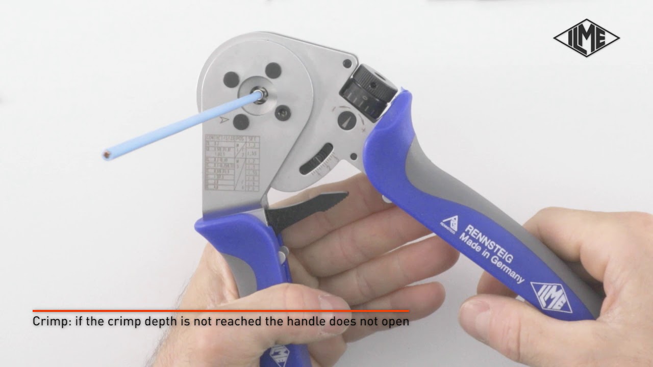 ILME CCPZ-RN Manual Crimping Tool Tutorial