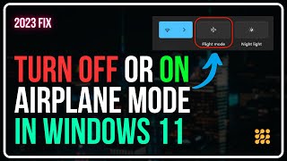 How To TURN OFF Or ON Airplane Mode In Windows 11 | Enable Or Disable Flight Mode In Windows 11 screenshot 5