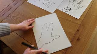 Drawing using your hands as a template!