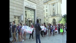 Protesters say migrant families are being treated like animals, say aid package isn't enough