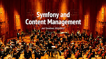 Symfony and Content Management (CMS)