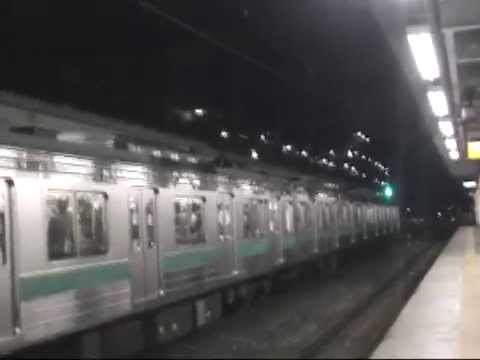 205系埼京線・川越線川越行き日進駅