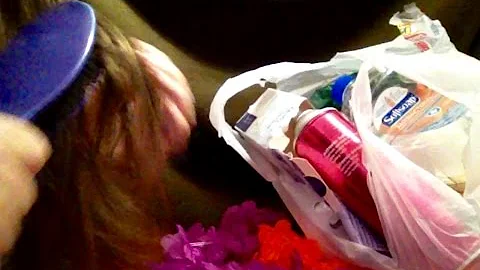 Angela Bright 60 Mins. Empties Rambling, Hair Brushing, gum, evening relaxation Quiet ASMR