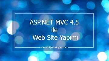 ASP.NET MVC 4.5 İle Web Site Yapımı