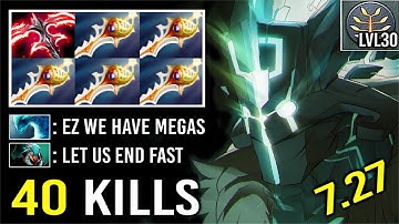 EPIC DESOLATOR LVL 2 + 6x DIVINE RAPIER Juggernaut vs Megas Crazy Def Comeback 40 Kills Imba Dota 2