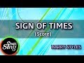 [MAGICSING Karaoke] HARRY STYLES  - SIGN OF THE TIMES  Karaoke+score | MAGICSING