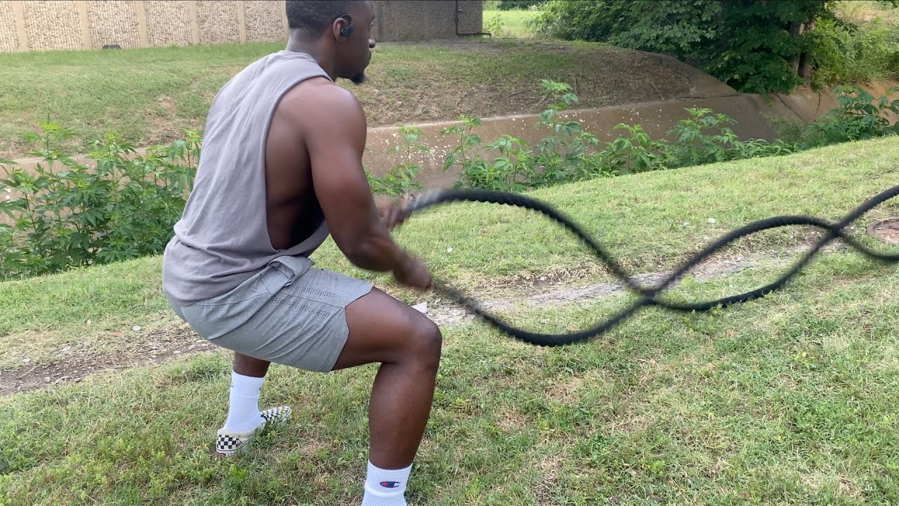 Battle Rope Exercise - Alternating Waves - YouTube