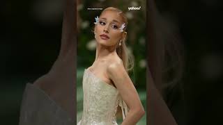 Ariana Grande shines in pearl at 2024 Met Gala | #shorts #yahooaustralia