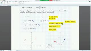 Mathcad Prime 7 Tips-56 (Complex numbers-2: Use of complex numbers in Prime7 and how to plot it. )