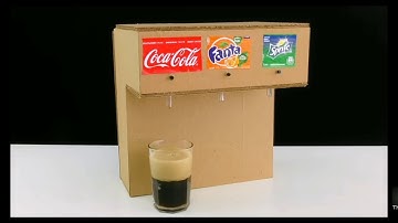 Making Coca Cola Vending Machine at Home | 3 Drinks at Once