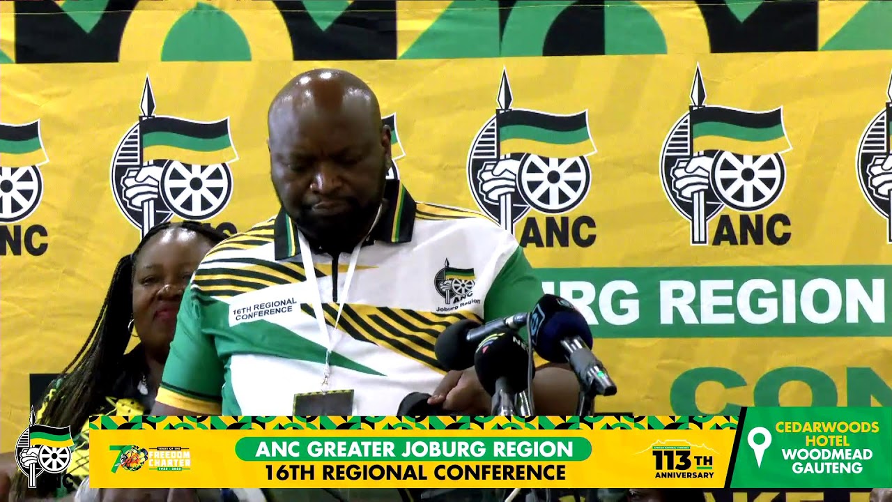 [LIVE NOW]  DAY 2 ANC 16th Regional Conference, Greater Johannesburg Region