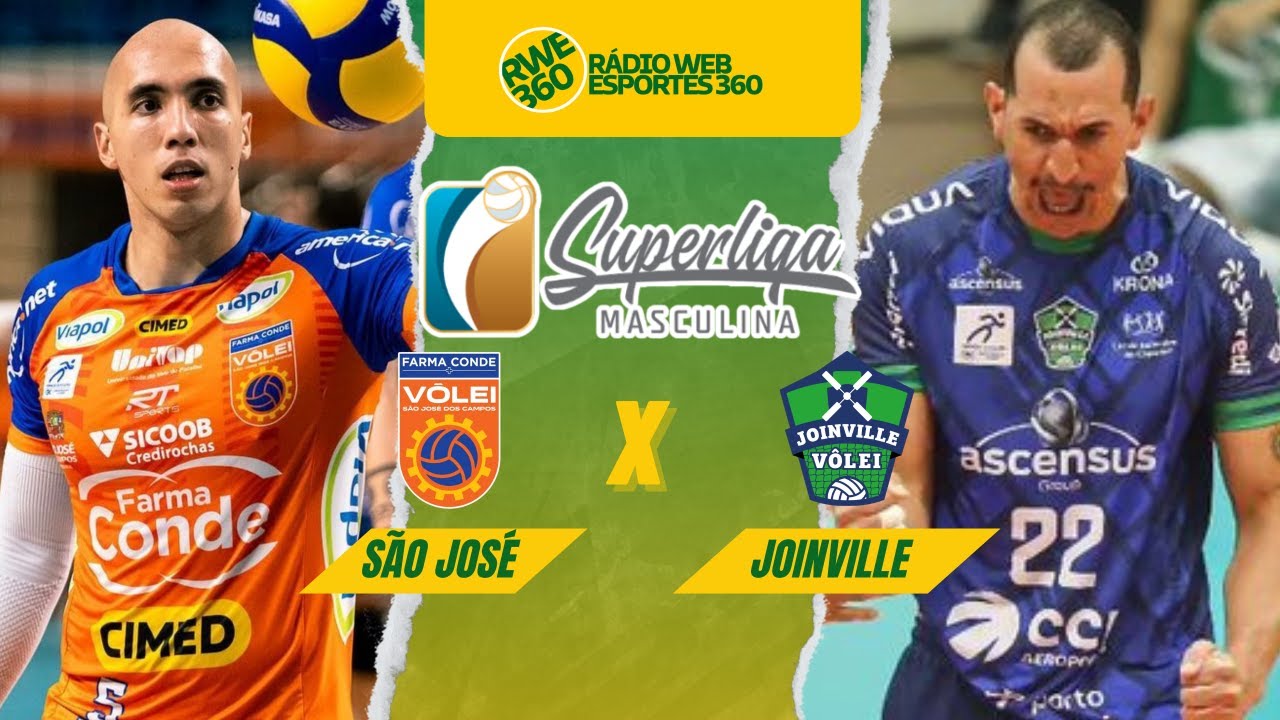SÃO JOSÉ X JOINVILLE | SUPERLIGA MASCULINA DE VÔLEI - AO VIVO - YouTube