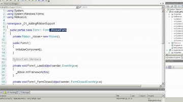 Windows 7 in 7: Using the Windows 7 Ribbon in Windows Forms