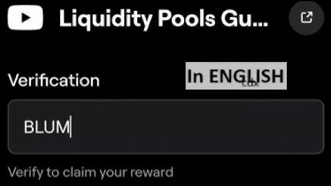 Liquidity Pools Guide Blum Keyword In English | Liquidity Pools Guide Blum Code|Liquidity Pool Guide