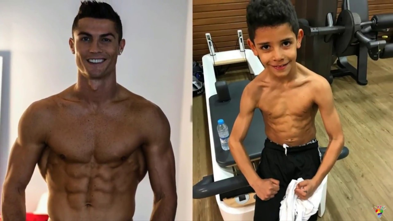 Rutina entrenamiento Cristiano Ronaldo e hijo - YouTube